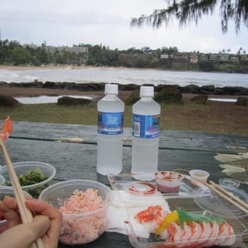The Fish Express - picnic at the beach: spicy ahi poke, creamy lobster salad, seaweed, cocktail shrimp - Hawaiian Near Me - Lihue, Hawaii The Fish Express - picnic at the beach: spicy ahi poke, creamy lobster salad, seaweed, cocktail shrimp - Hawaiian Near Me - Lihue, Hawaii