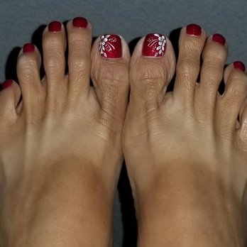 SD Nails - Another beautiful design by My!  Thanks for making my toes pretty again! - Nail Salons Near Me - San Diego, California