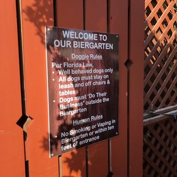 Coasters Pub & Biergarten - Beer Garden / Patio rules. - Pubs Near Me - Melbourne, Florida