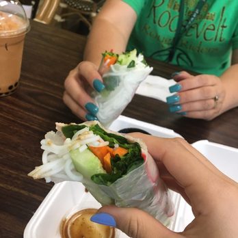 15 Tea - Tried the spring rolls today !! They tasted pretty good and were a good size , payed less than $6 for them ! - Coffee & Tea Near Me - Fresno, California