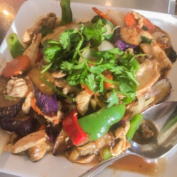 Thai Garden - Eggplant with chicken - Thai Near Me - Foothill Ranch, California