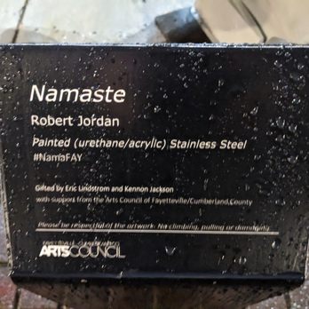 Namaste - Namaste, Fayetteville - Public Art Near Me - Fayetteville, North Carolina Namaste - Namaste, Fayetteville - Public Art Near Me - Fayetteville, North Carolina