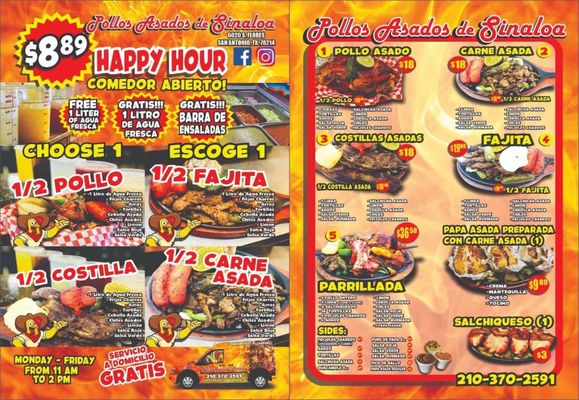 Menu photo 1 Pollos Asados De Sinaloa San Antonio, TX Menu photo 1 Pollos Asados De Sinaloa San Antonio, TX