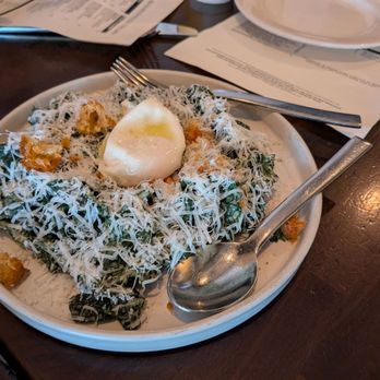 Fiorella - Sunset - Tuscan kale with olive oil, poached egg - Italian Near Me - San Francisco, California