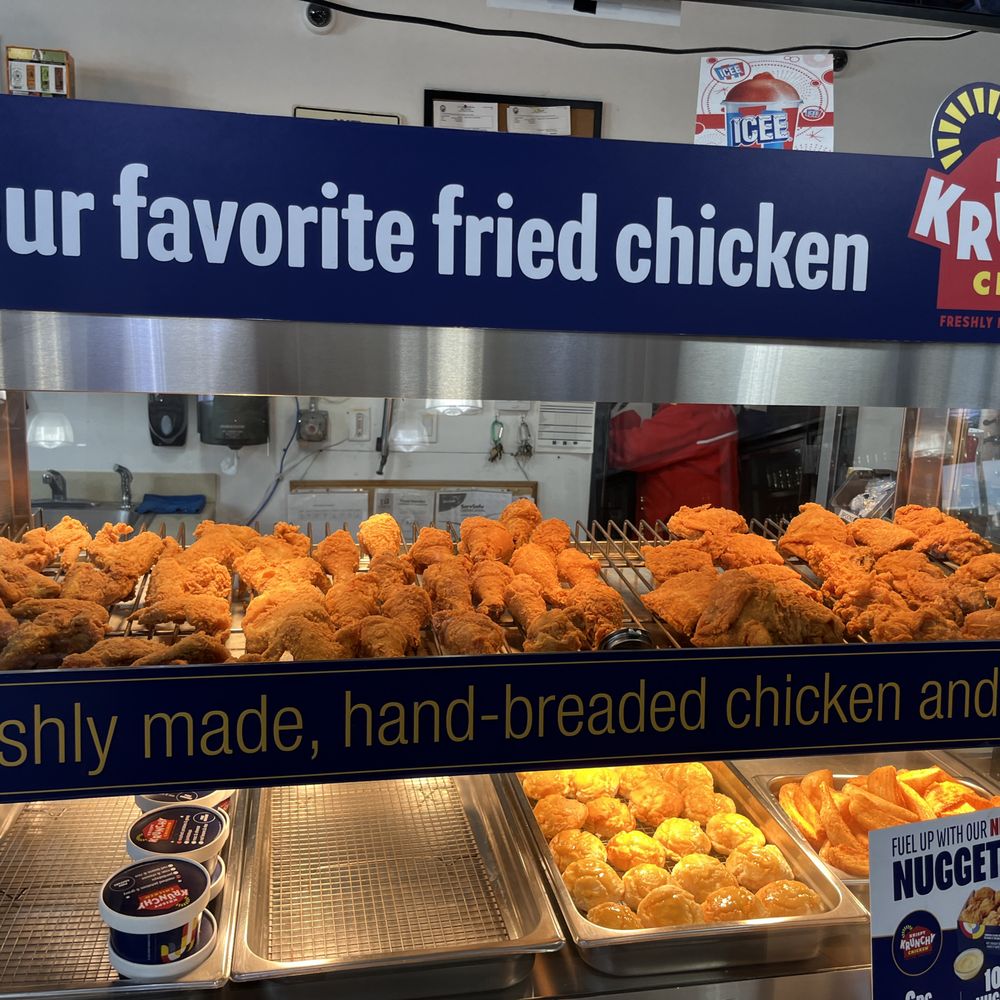 Krispy Krunchy Chicken - Food laid out - Seafood Near Me - Long Beach, California