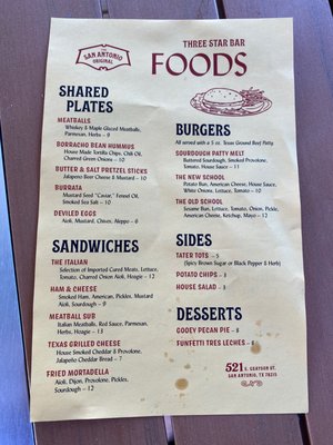 Menu photo 6 Three Star Bar San Antonio, TX Menu photo 6 Three Star Bar San Antonio, TX