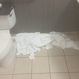 Dirty towels Marriott settlers ridge left in my room for 3 days.