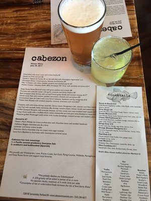 Menu photo 6 Cabezon Portland, OR