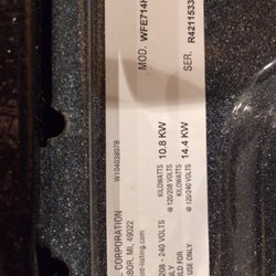 Avalanche Appliance - Stove manufacturers number/model