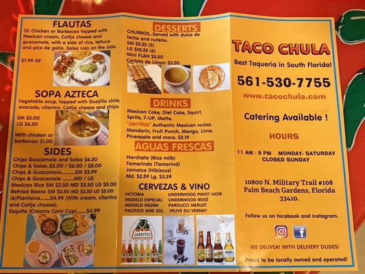 Menu photo 7 Taco Chula Palm Beach Gardens, FL Menu photo 7 Taco Chula Palm Beach Gardens, FL