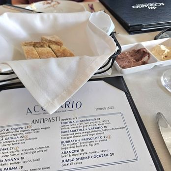 Acquario Italian Restaurant - Complimentary bread and olive tempenaid - Italian Near Me - Keller, Texas Acquario Italian Restaurant - Complimentary bread and olive tempenaid - Italian Near Me - Keller, Texas