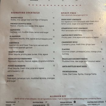 Tapa the World - Drink menu - Spanish Near Me - Sacramento, California
