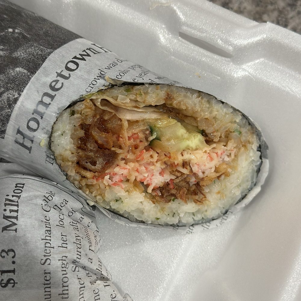 Issho Ni Poke Bar - Crab meat burrito - Poke Near Me - Mentor, Ohio