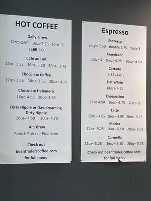 Menu photo 4 Bean Traders Durham, NC