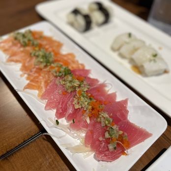 Kuma Sushi - Salmon and tuna carpaccio - Sushi Bars Near Me - Reno, Nevada