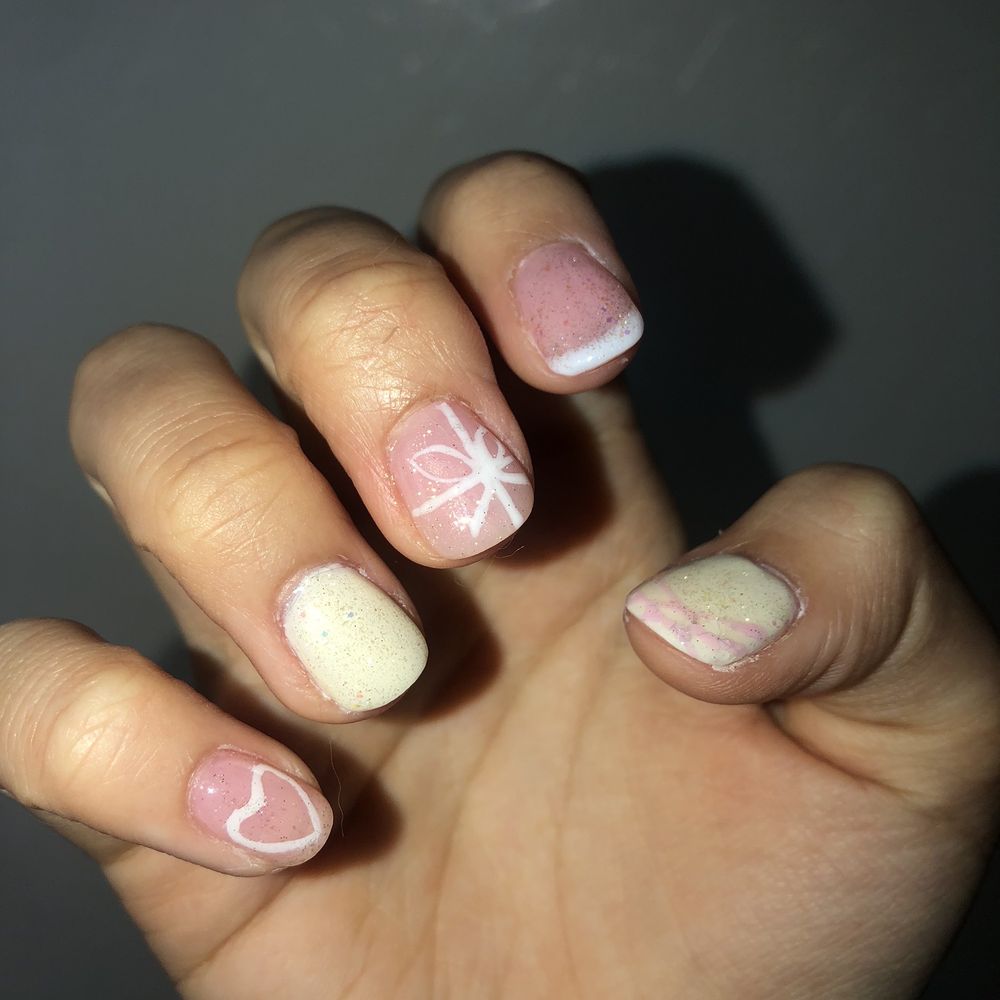 Wendy's Nails - Pink and yellow gel nails!! - Nail Salons Near Me - Phoenix, Arizona Wendy's Nails - Pink and yellow gel nails!! - Nail Salons Near Me - Phoenix, Arizona