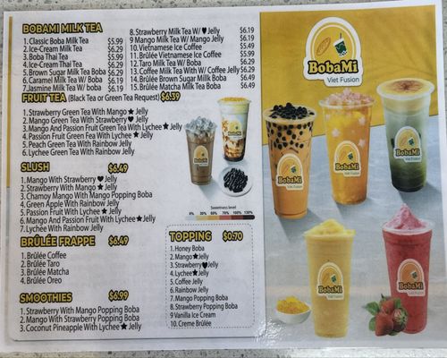 Menu photo 5 BobaMi La Puente, CA