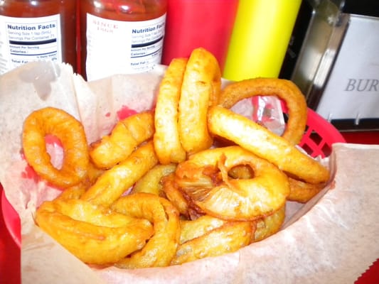 Photo of Acme Burgerhaus - San Francisco, CA, US. Beer-battered onion rings...good flavor, nice amount of crunch without being overdone. Huzzah!