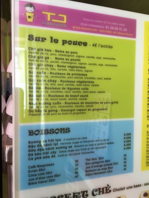 Menu photo 3 TJ Asian Fusion Paris, 75