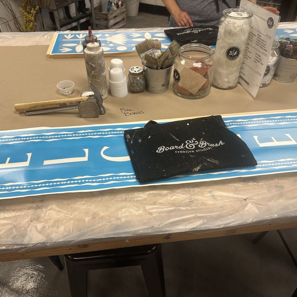 Work station & stencils