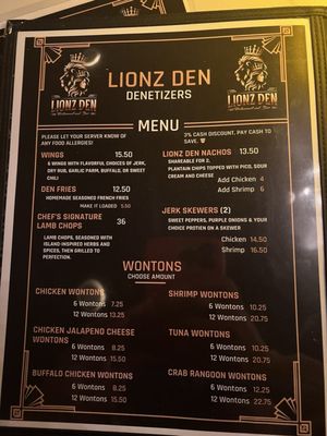Menu photo 1 Lionz Den Restaurant & Bar Lindenhurst, NY Menu photo 1 Lionz Den Restaurant & Bar Lindenhurst, NY