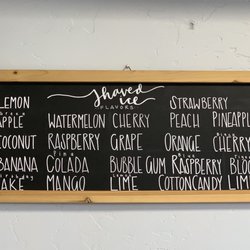 Water Mart - Shaved ice flavors