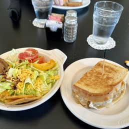 Pick two-/my salad and grilled cheese
