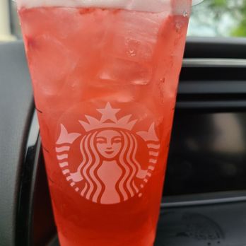 Starbucks - Venti Strawberry Acai Lemonade, add Peach Juice - Coffee & Tea Near Me - Alabaster, Alabama Starbucks - Venti Strawberry Acai Lemonade, add Peach Juice - Coffee & Tea Near Me - Alabaster, Alabama