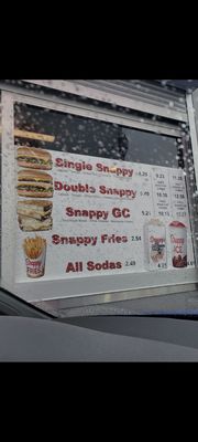 Menu photo 7 Snappy's Las Vegas, NV