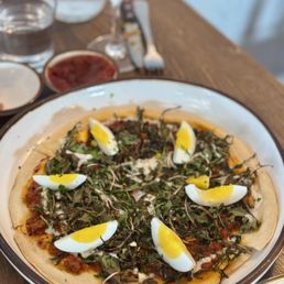 Lamb Shakshouka Pizza