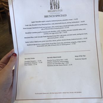 Briarpatch Restaurant - Brunch specials. - American Near Me - Winter Park, Florida