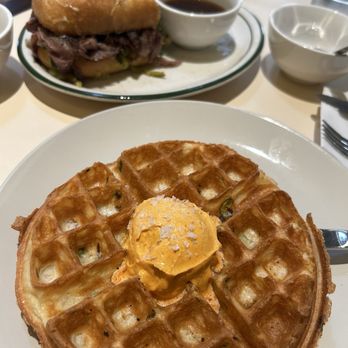 Agnes and Sherman - Savory scallion waffle - Diners Near Me - Houston, Texas