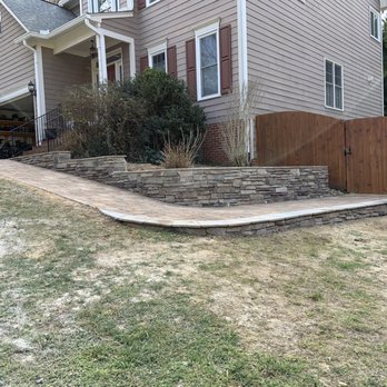 Ramirez Landscape & Hardscape - Retaining wall with walkway - Landscaping Near Me