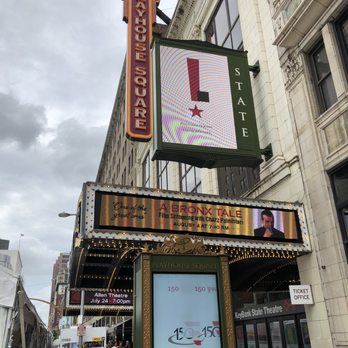 Playhouse Square - Entrance to the Keybank State theater with the Allen theater entrance behind it. - Performing Arts Near Me - Cleveland, Ohio Playhouse Square - Entrance to the Keybank State theater with the Allen theater entrance behind it. - Performing Arts Near Me - Cleveland, Ohio