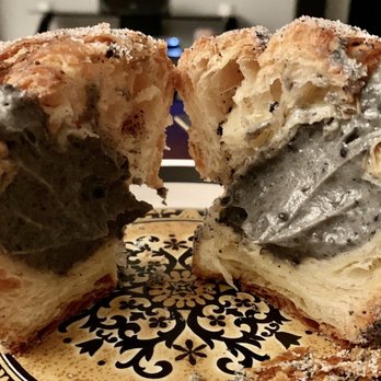 Bake Sum - Black Sesame Cruffin (w/Candied Kumquat, $6)- 4.5/5 stars - Desserts Near Me - Oakland, California