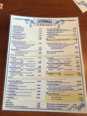 Menu photo 3 Athina Grill Seattle, WA