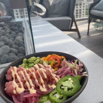 Zanzibar - Spicy Ahi Tuna Poke Salad* - Tiki Bars Near Me - Austin, Texas Zanzibar - Spicy Ahi Tuna Poke Salad* - Tiki Bars Near Me - Austin, Texas