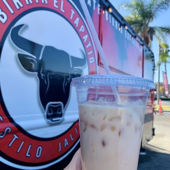 Birria El Tapatio - Horchata mmm so cinnamony~ - Food Trucks Near Me - Garden Grove, California