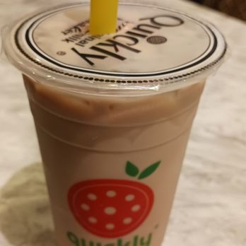 Quickly - Rocklin - Hazelnut Milk Tea with Brown Sugar Jelly - Bubble Tea Near Me - Rocklin, California