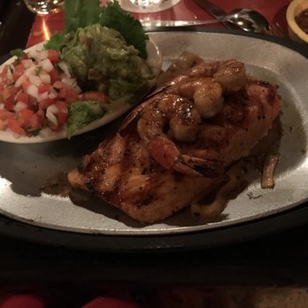 Pappasitos Cantina - Rare grilled and butter poached salmon and shrimp fajitas. - Tex-Mex Near Me - Houston, Texas