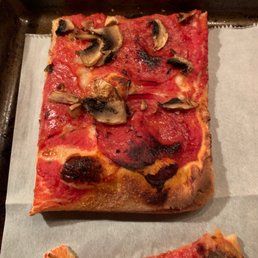 Poppy pizza supposed to have sausage, pepperoni, mushrooms. Where's the sausage??? Pepperoni so thin can't find and mushrooms are sparse.