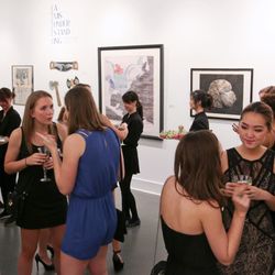 Harvard Women's Dinner, Cocktail hour in the Upper Gallery.