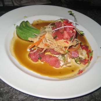 Yard House - Hawaiian Poke Stack - New American Near Me - Costa Mesa, California