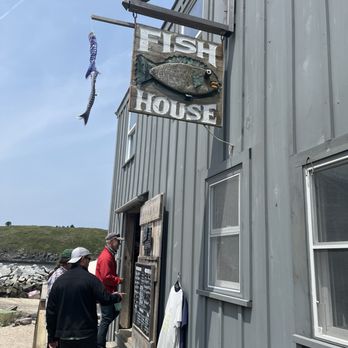 Monhegan Fish House - Fish House entrance to order. - Seafood Markets Near Me - Monhegan, Maine Monhegan Fish House - Fish House entrance to order. - Seafood Markets Near Me - Monhegan, Maine