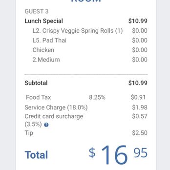 Yummy Thai - Receipt - Thai Near Me - Irving, Texas Yummy Thai - Receipt - Thai Near Me - Irving, Texas