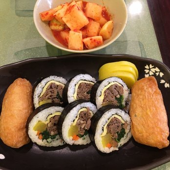 Kimganae - Beef kimbap with inari - Korean Near Me - Flushing, New York Kimganae - Beef kimbap with inari - Korean Near Me - Flushing, New York