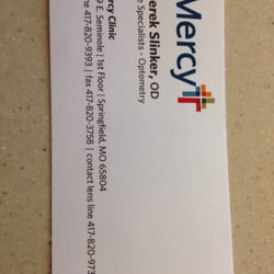 Mercy Clinic Eye Specialists - Business Card