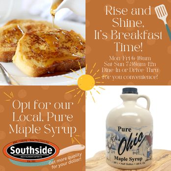 Southside Resaurant - Clean, local, real Maple Syrup - Pizza Near Me - Coldwater, Ohio Southside Resaurant - Clean, local, real Maple Syrup - Pizza Near Me - Coldwater, Ohio