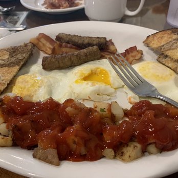 Coffee & Cream - My "over easy" eggs were almost hard-boiled. - Breakfast & Brunch Near Me - North Smithfield, Rhode Island