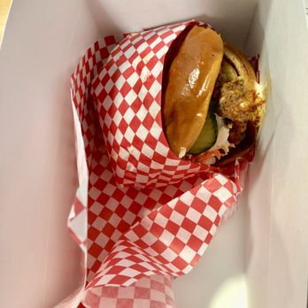 Monroe's Hot Chicken - Fried Chicken Sandwich comes out like this - Chicken Shop Near Me - Phoenix, Arizona